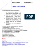 Língua Portuguesa - Provas Resolvidas & Comentadas