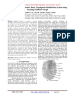 Implementation of Minutiae Based Fingerprint Identification System Using Crossing Number Concept