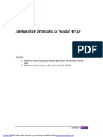 Pertemuan 5: Memasukan Transaksi Ke Modul Ar/Ap