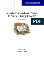 Twilight Piano Music - Create It Yourself Using Chords!