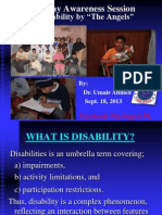 Presentation On Disability (Dr. Umair Ahmed)
