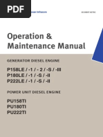 Operation and Maintenance Manual P158LE - P180LE - P222LE Daewoo, Doosan 