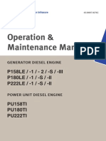 Operation and Maintenance Manual P158LE - P180LE - P222LE Daewoo, Doosan 