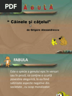 Fabula Cainele Si Catelul