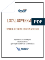 LRecordsRetentionSchedule Local KY