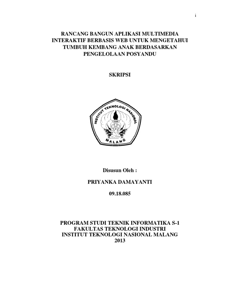 Contoh Skripsi Universitas Indraprasta Pgri Teknik Informatika