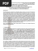 A Pattern Based Approach To Prioritize Test Cases For User Stories In An Agile Environment 