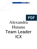 Alexandra Hutanu Team Leader ICX