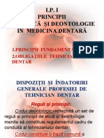 Lp. 1 Principii de Etică Și Deontologie În Medicina Dentară