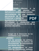 Barreras Para El Aprendizaje y La Participación