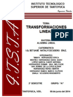 Introducción A Las Transformaciones Lineales