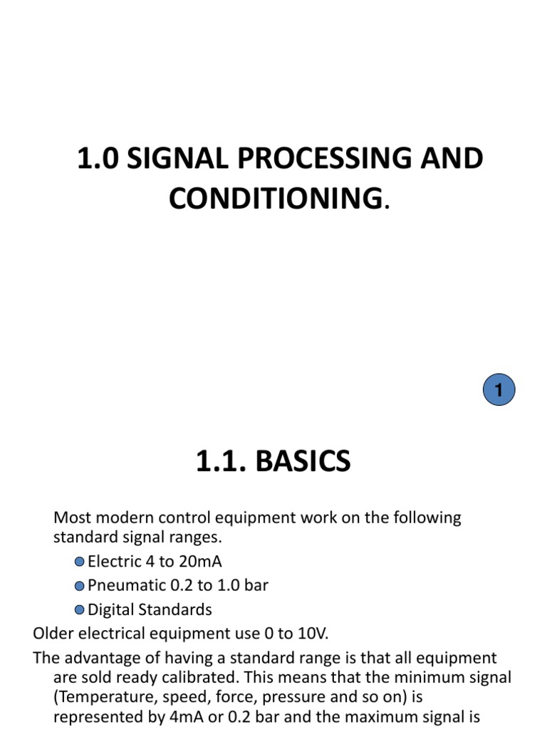 Signal Processing and Conditioning PDF Amplifier Lever