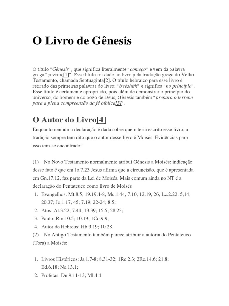 O Livro de Genesis PDF Livro de Gênesis Isaac