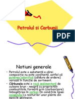 Petrolul Si Carbunii