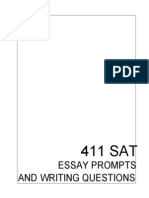 411 SAT Essay Prompts and Writing Questions