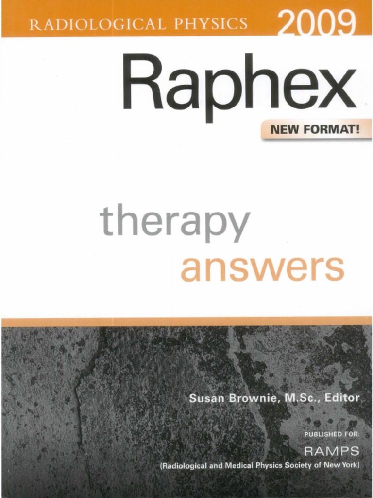 Raphex Answers 2009 PDF | PDF | Ionizing Radiation | Electron