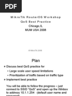 MikroTik RouterOS Workshop - QoS Best Practice