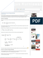 Agus Kurniawan - Transformasi Fourier Dengan Matlab