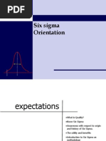 Six Sigma Orientation: © All Rights Reserved Treqna 2005