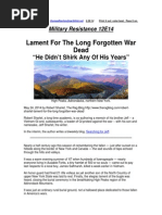 Military Resistance 12E14 Lament