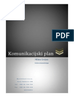 Komunikacijski Plan Poduzeća