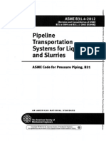 ASME B31.4-12 Pipeline Transportation Systems For Liquid and Slurries