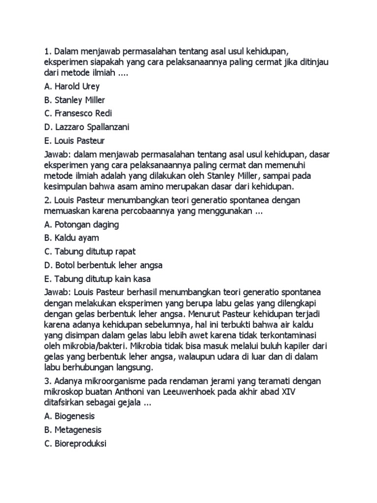 Soal Sbmptn Biologi