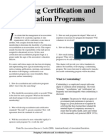 Designing (Accrediation Program