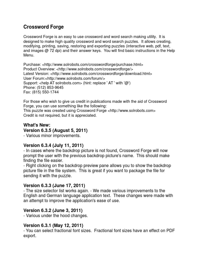 Crossword Forge 7.3 Full Espanol
