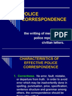 Police Correspondence