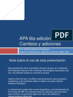 Apa 6ta Edicion 2009 Cambios