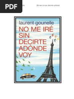 Gounelle Laurent - No Me Ire Sin Decirte Adonde Voy