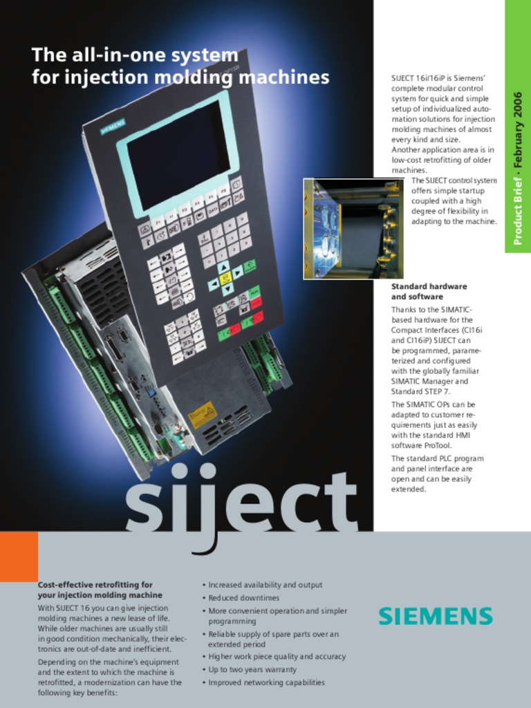 Siject: The All-In-One System For Injection Molding Machines | PDF ...