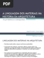 Materiais Nas Construçoes Em Linha Histórica