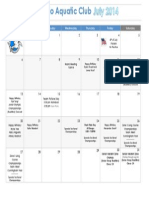 July 2014 Calendar