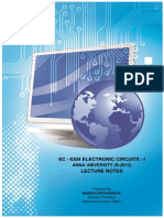 Electronic Circuits - I Lecture Notes For B.E. (ECE) (Low Resolution)