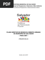 Plano Didetor de Desenvolvimento Urbano Do Município Do Salvador - PDDU 2007