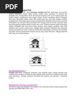 Pemasangan Penangkal Petir