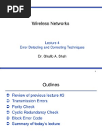 Wireless Networks: Error Detecting and Correcting Techniques