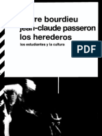 Bourdieu Passeron Los Herederos Los Estudiantes y La Cultura