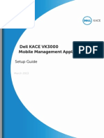 Dell KACE VK3000 Mobile Management Appliance: Setup Guide