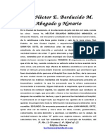 Acta Notarial de Arresto Domiciliario