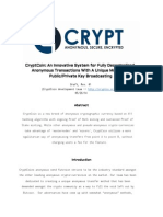 CryptCoin: CryptCast Anonymous Sending Whitepaper - Rev 01