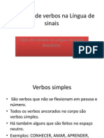 Aplicação de Verbos Na Língua de Sinais