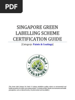 Singapore Green Labelling Scheme Certification Guide: (Category:)