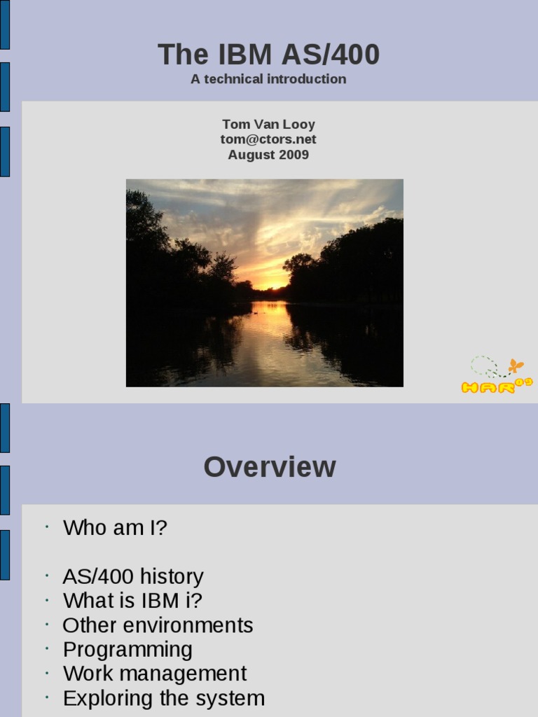 Introduction to IBM AS/400 Technology | PDF | Ibm System I | Classes Of ...