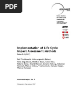 Eco Invent Impact Assessment Methods