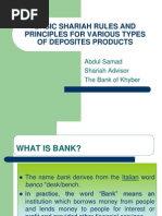 Deposites Products (Musharakah & Mudarabah)