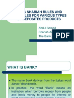 Deposites Products (Musharakah & Mudarabah)