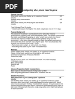 22what Do Plants Need To Grow22 Lab Instructions For Teacher